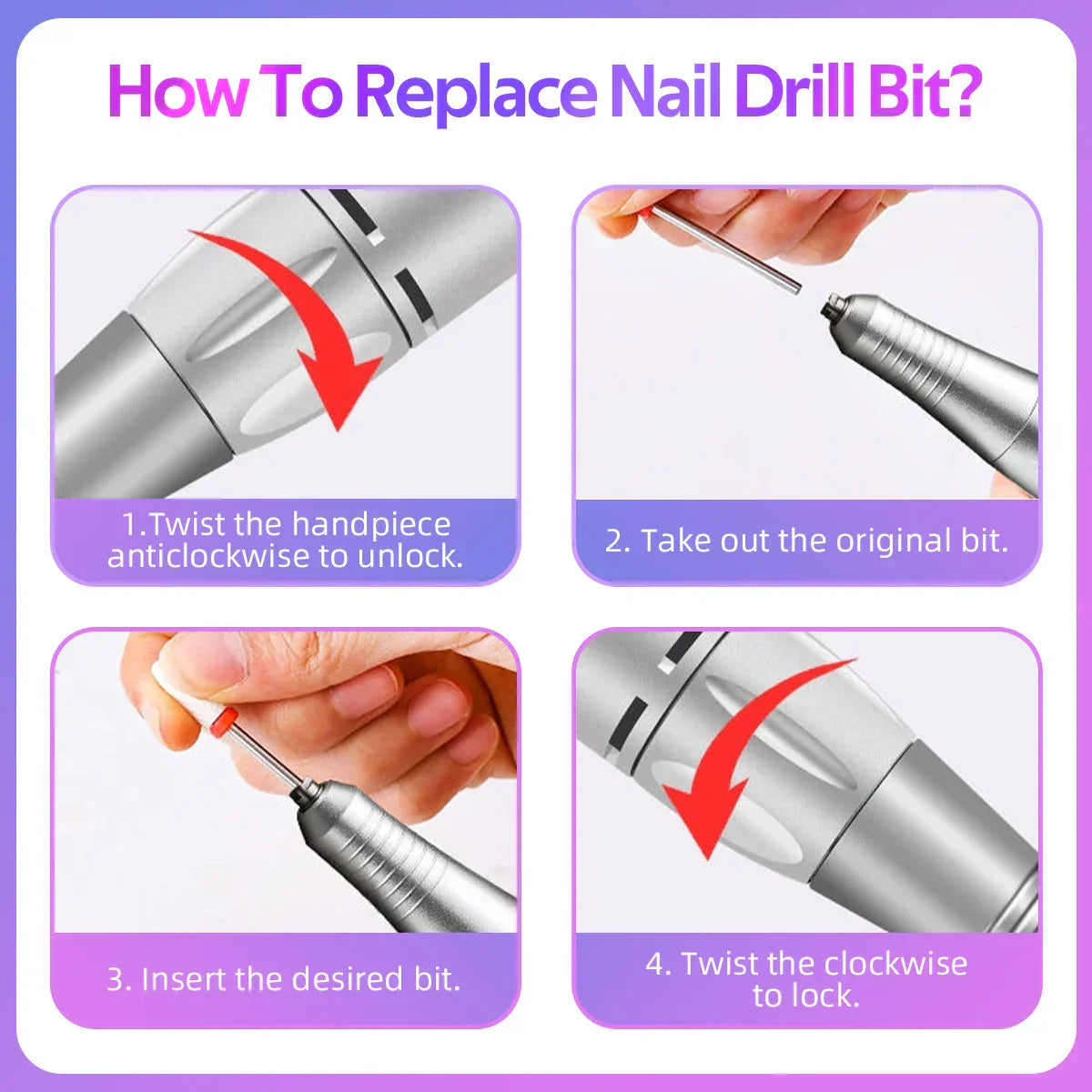 Portable Electric Nail Drill Machine