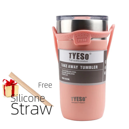 Tyeso Thermos Bottle with Straw Cup