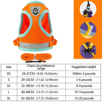 Adjustable Reflective Pet Harness