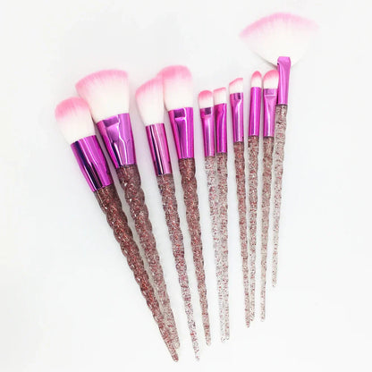 10PCS Unicorn Diamond Brush Set