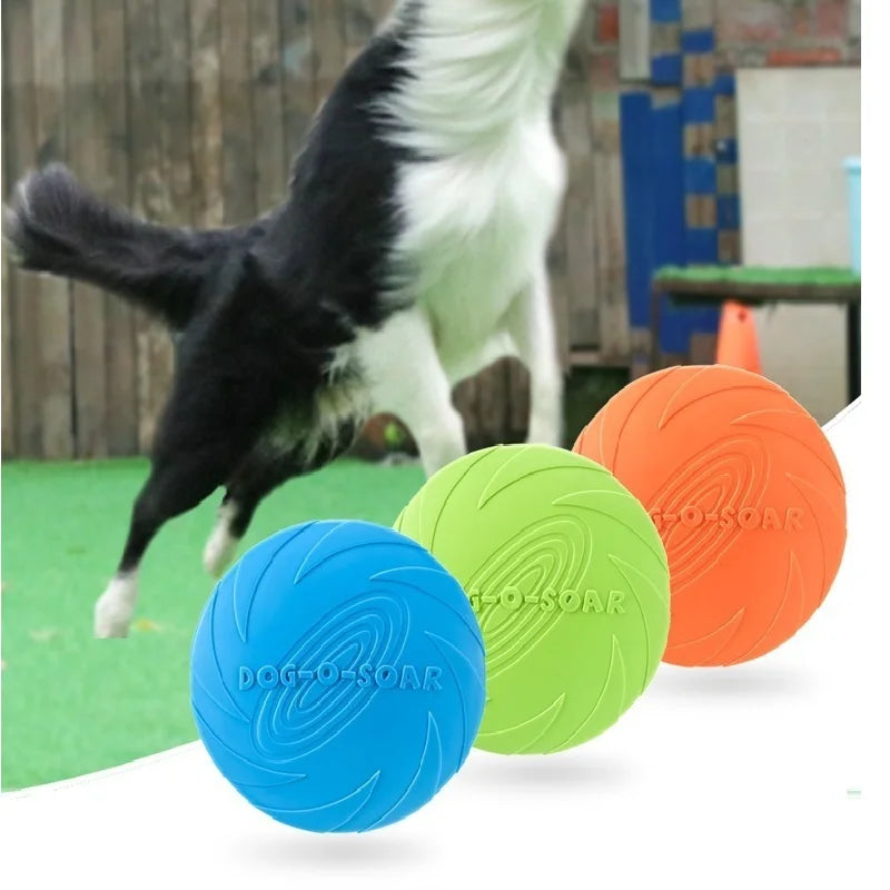 Silicone Dog Flying Disk Toy
