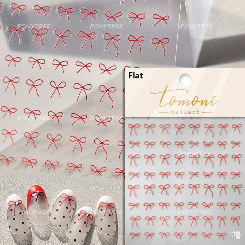 Bowknot 3D Nail Art Stickers