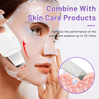 Ultrasonic Facial Skin Scrubber Tool
