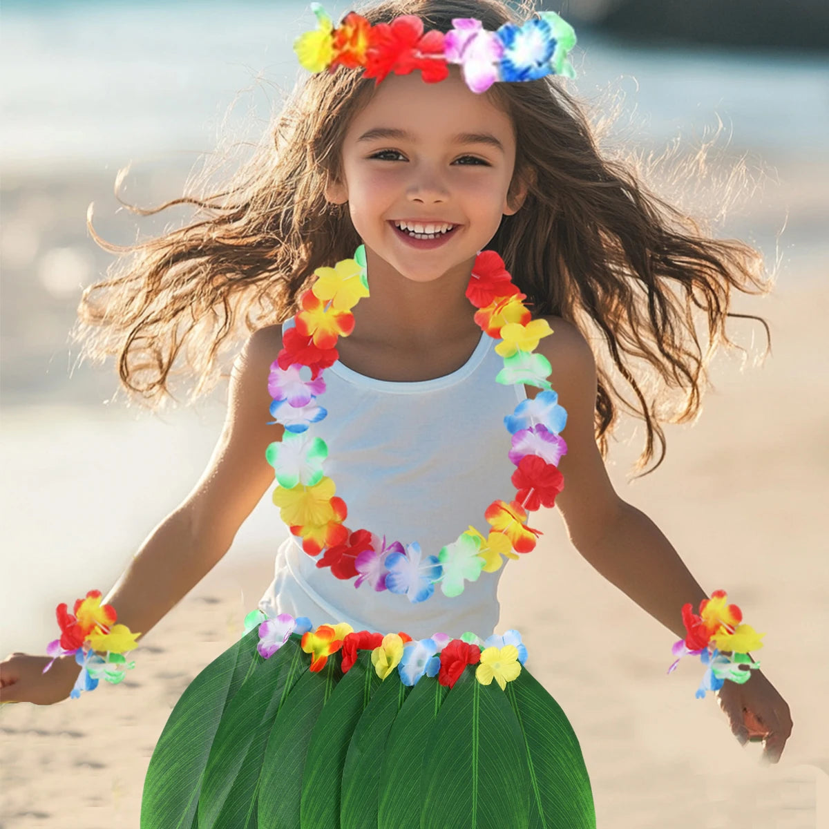 Hawaiian Luau Garland Party Tablecloth