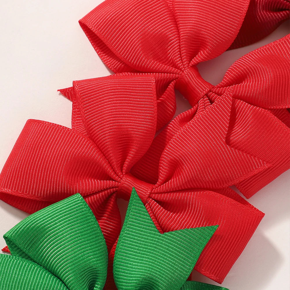 Colorful Bow Hair Clip Set