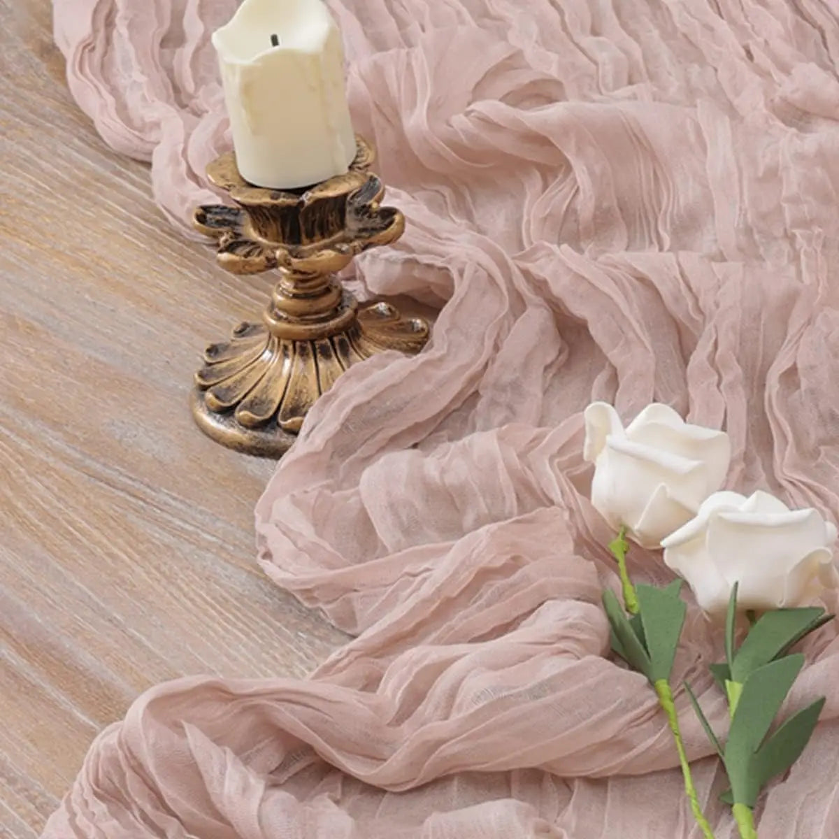 Dusty Pink Wedding Table Runner