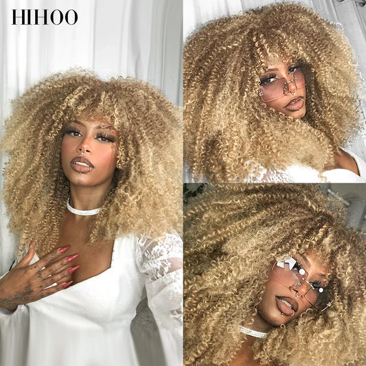 Chocolate Brown Curly Lace Wig