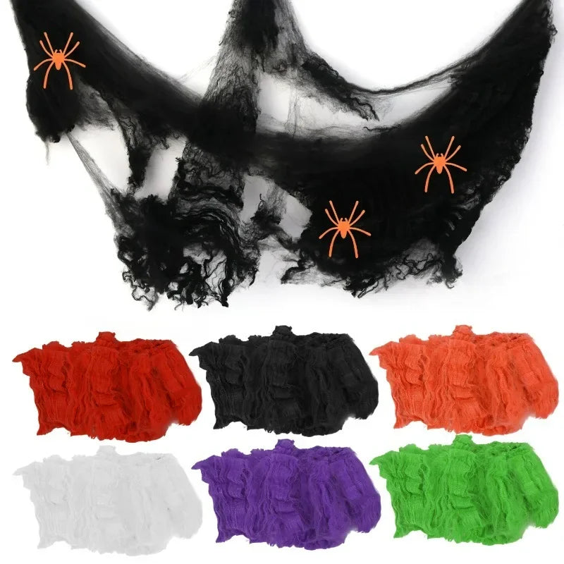 Halloween Stretchy Spider Web Decor