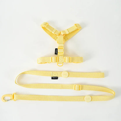 Macaron Dog Harness Leash Set