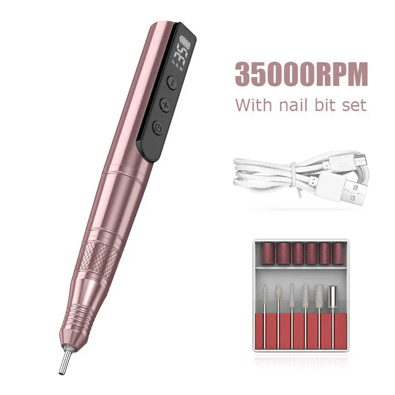 Cordless Rechargeable Nail Drill Machine