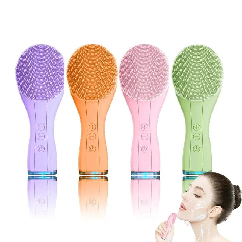 Electric Sonic Facial Cleansing Brush