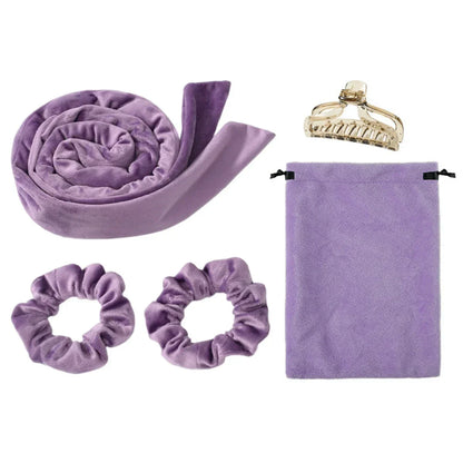 Heatless Curling Rod Headband Set