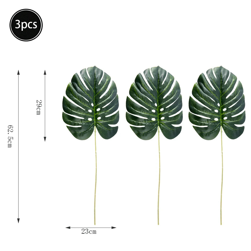 Artificial Tropical Palm Monstera Leaves