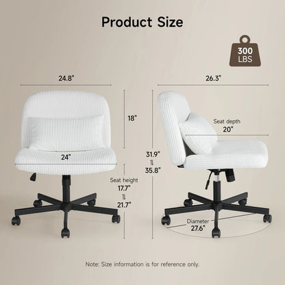 ONBRILL Massage Cross-Leg Office Chair