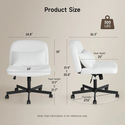 ONBRILL Massage Cross-Leg Office Chair
