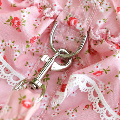 KAJIPET Lace Floral Pet Harness Set