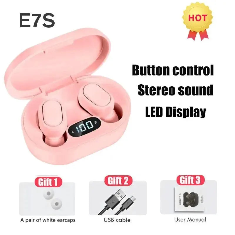 E7S TWS Wireless Bluetooth Earphones