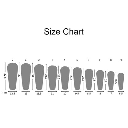 24PCS Mirror Effect Press-On Nails