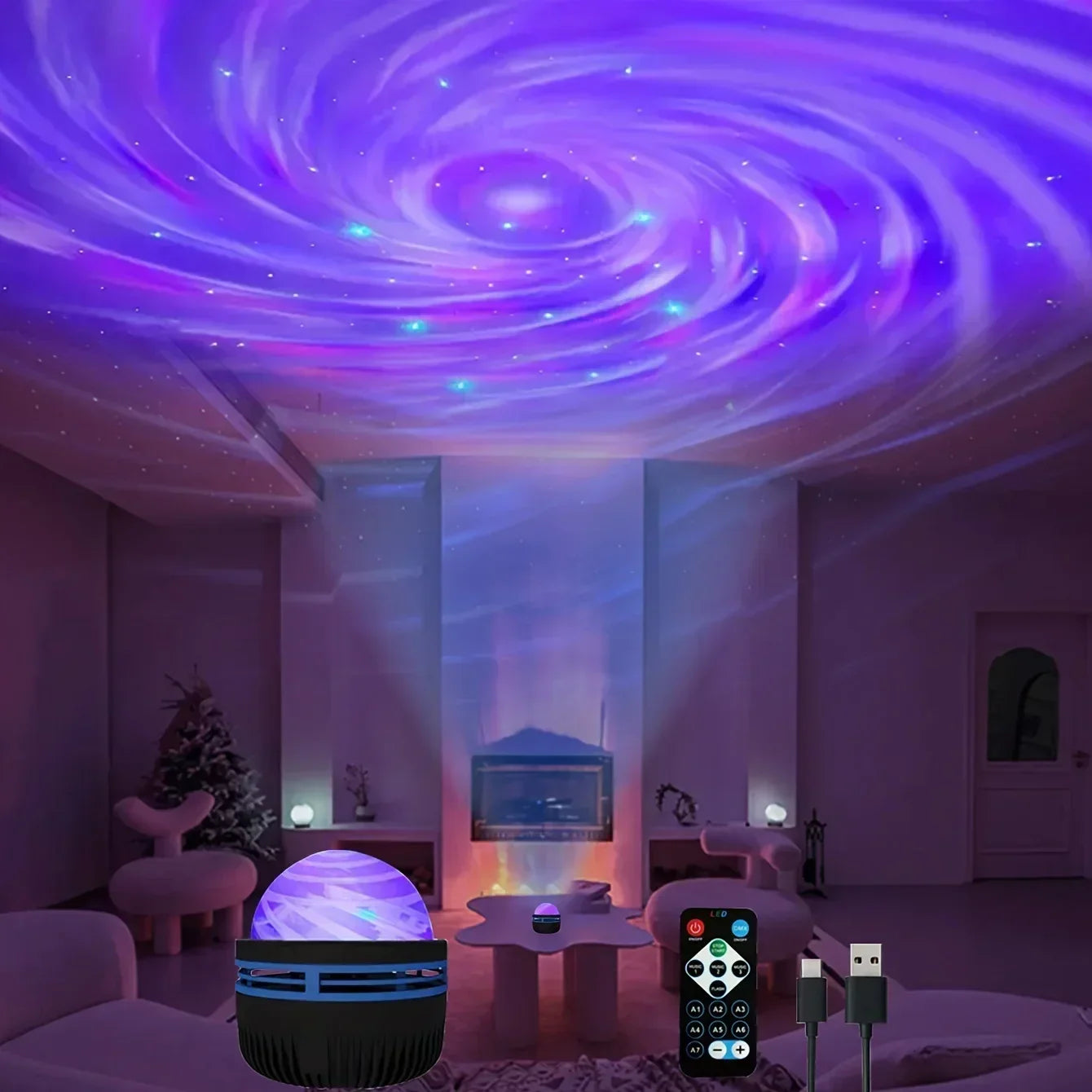 LED Galaxy Star Projector Light