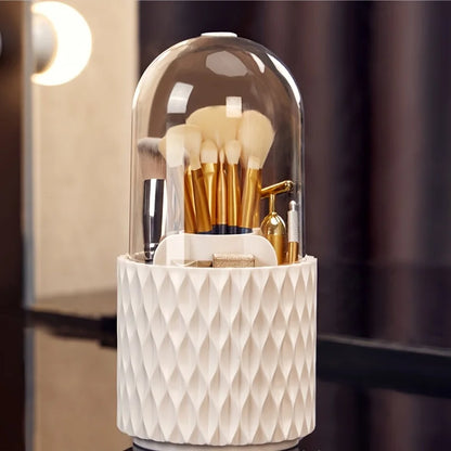Rotary Lid Makeup Organize