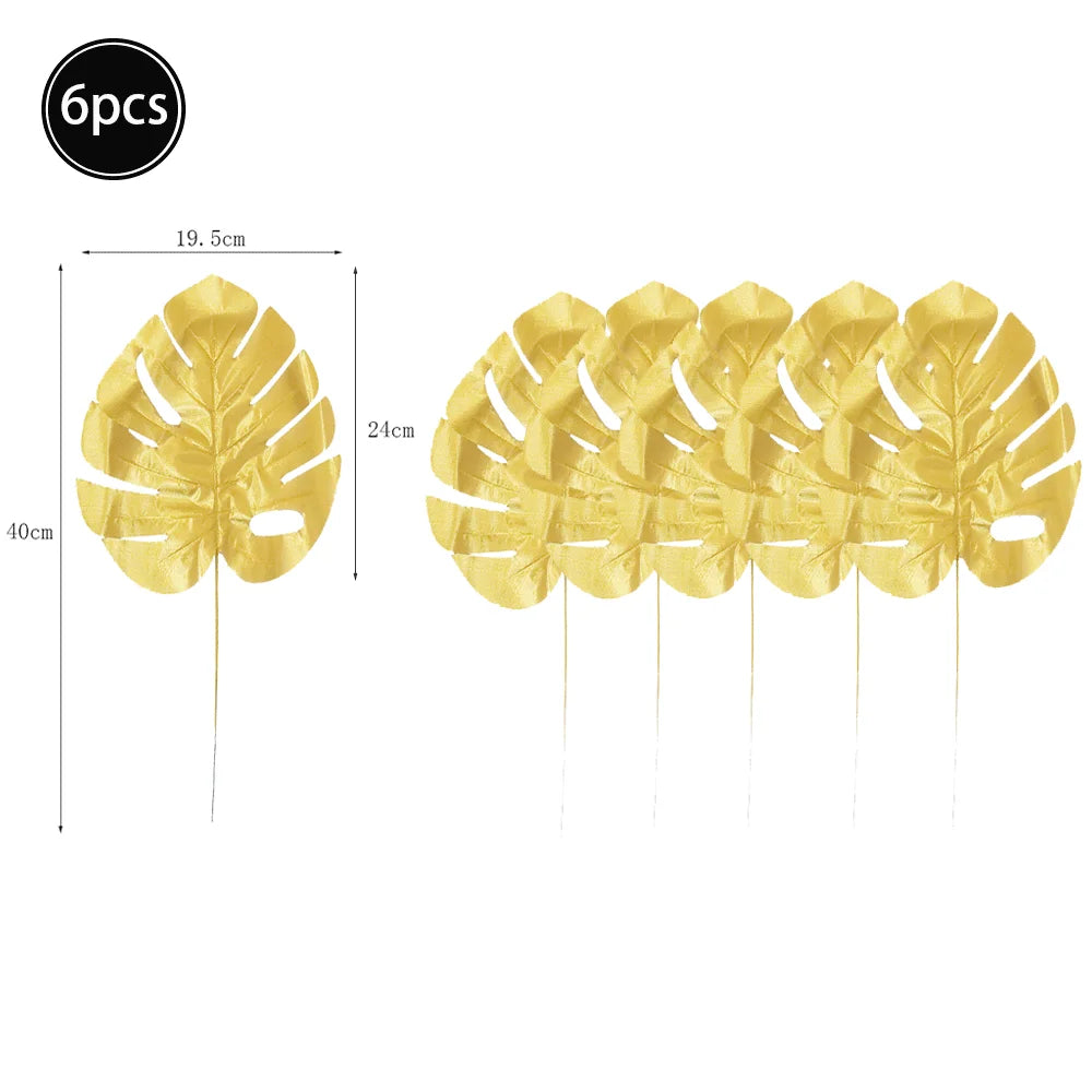 Artificial Tropical Palm Monstera Leaves