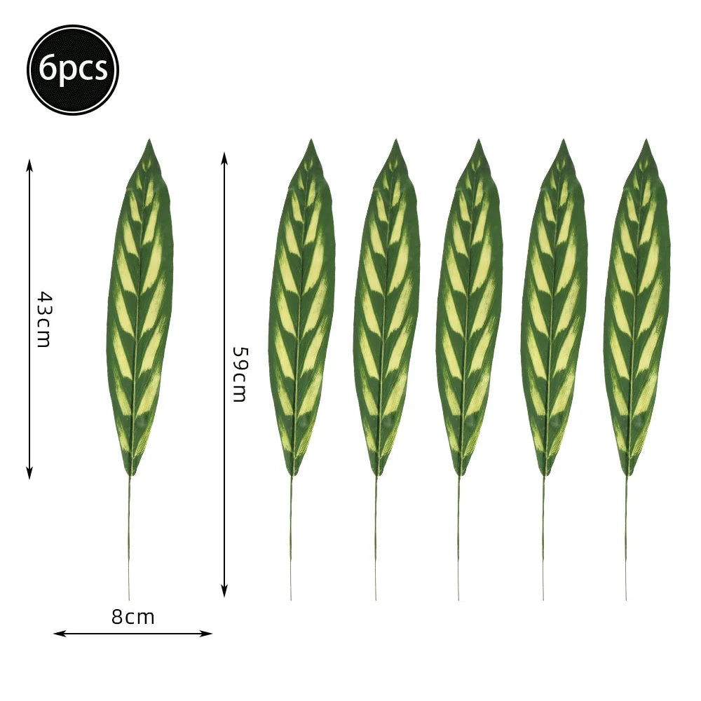 Artificial Tropical Palm Monstera Leaves