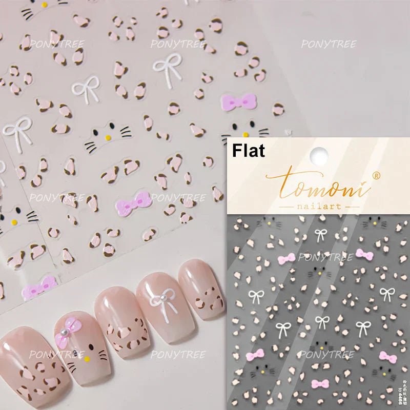 Bowknot 3D Nail Art Stickers