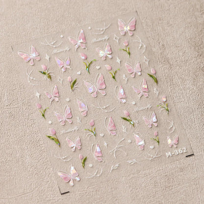 5D Spider Web Nail Sticker
