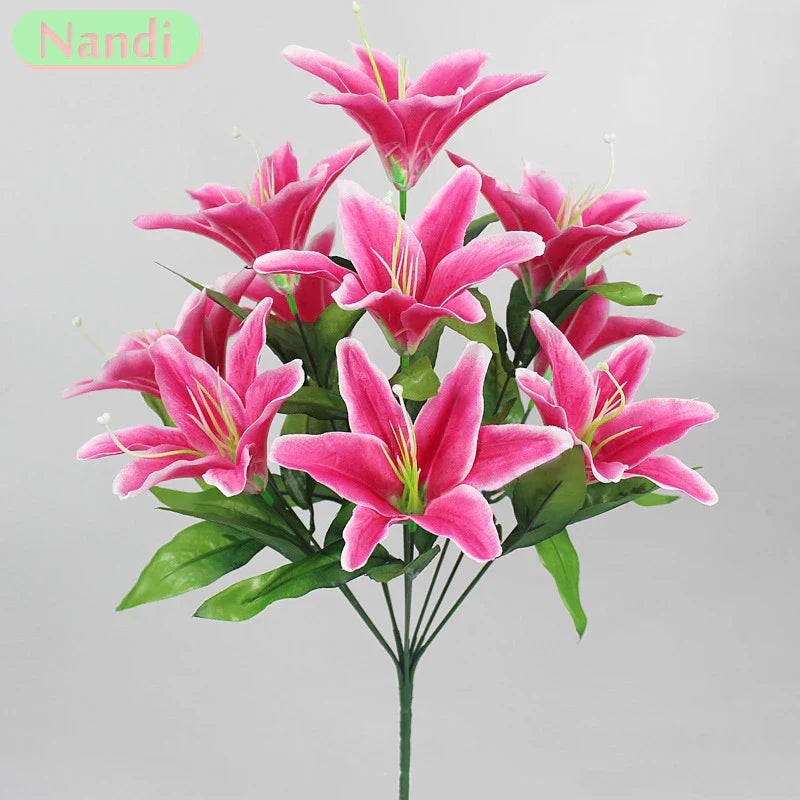 Multicolor Artificial Lily Bouquet