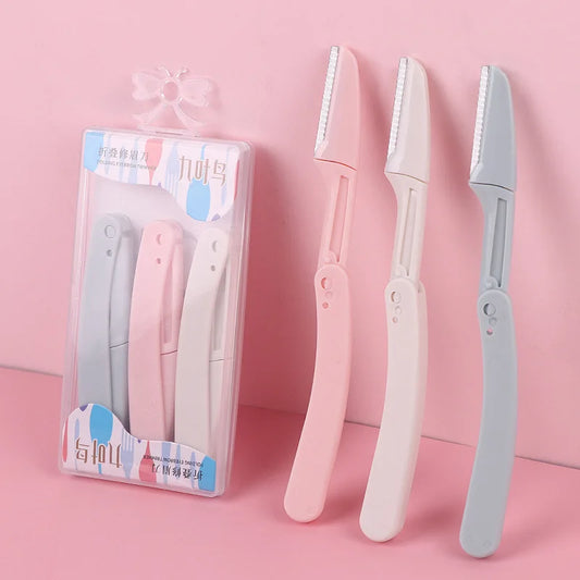 3pcs Foldable Eyebrow Grooming Set