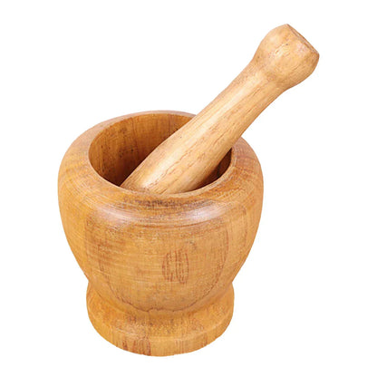Wooden Mortar Pestle Set