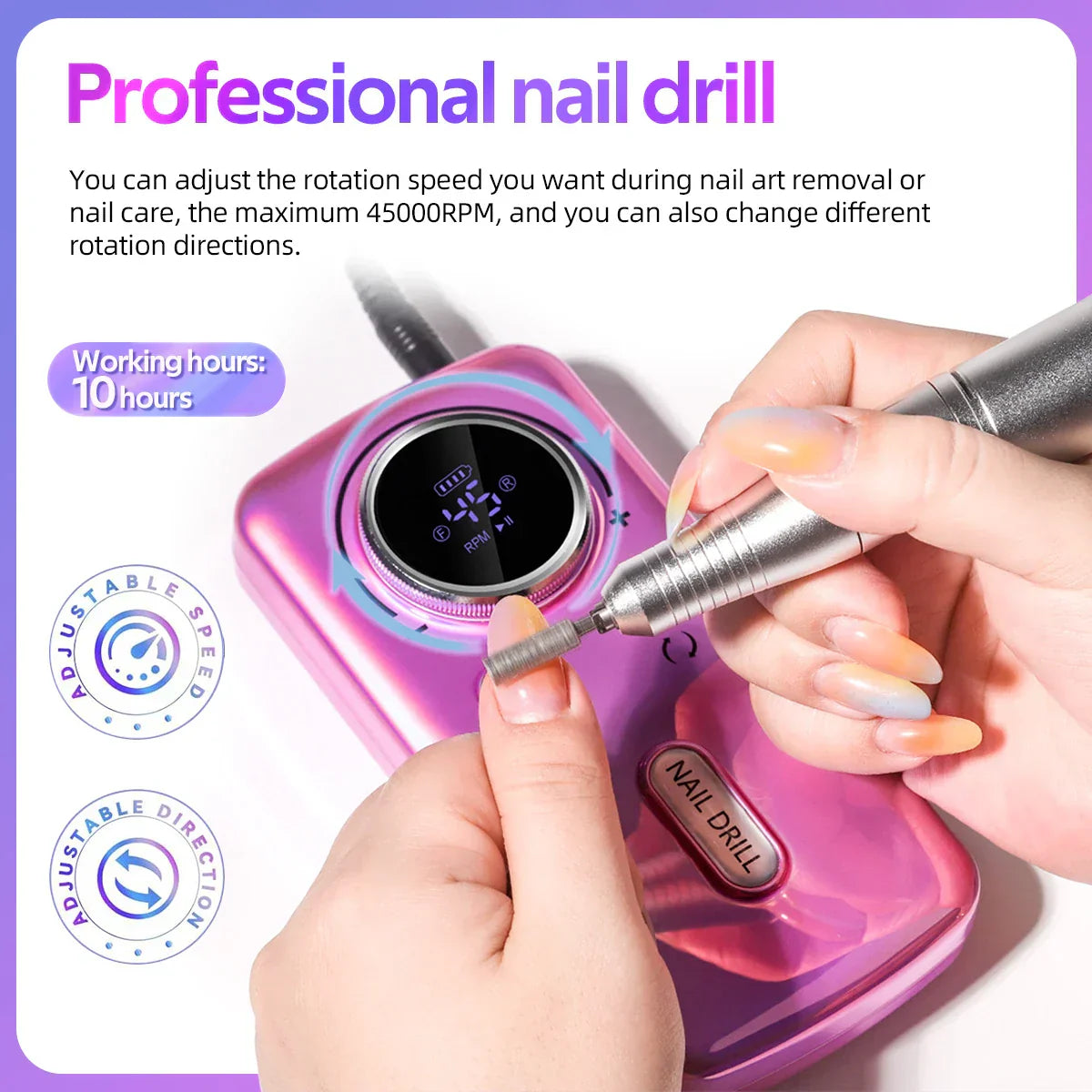 Portable Electric Nail Drill Machine