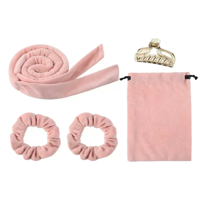 Heatless Curling Rod Headband Set