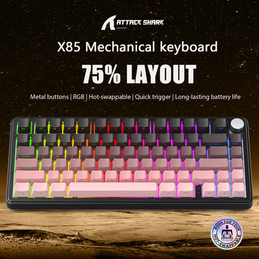 X85 Attack Shark Gaming Keyboard