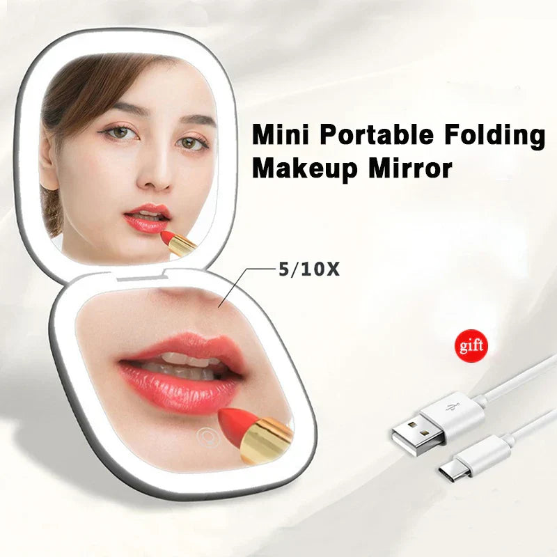 Mini LED Magnifying Makeup Mirror