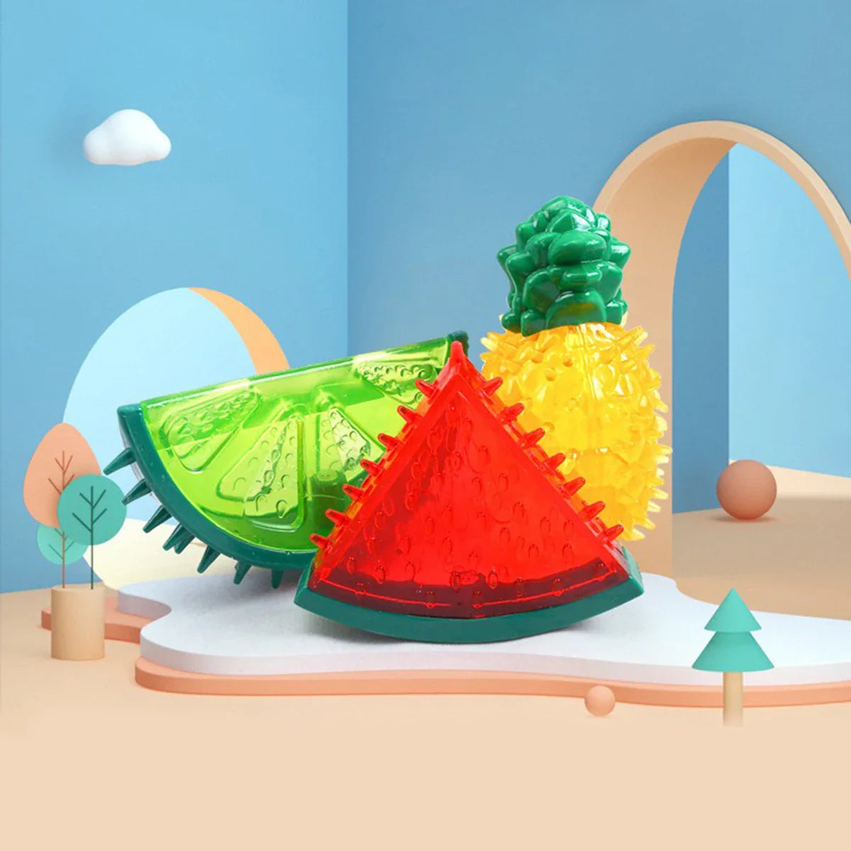 Pet Cooling Fruit Chew Toy