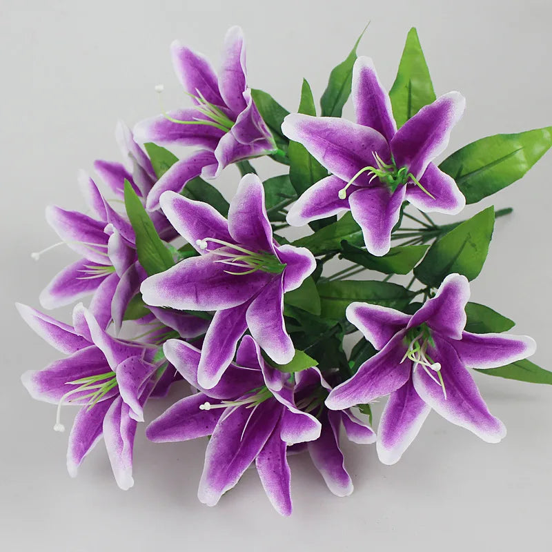 Multicolor Artificial Lily Bouquet