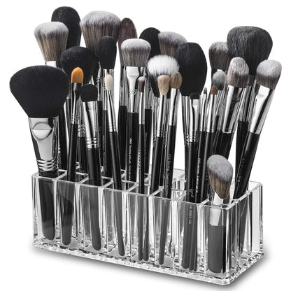 24-Slot Acrylic Makeup Organizer
