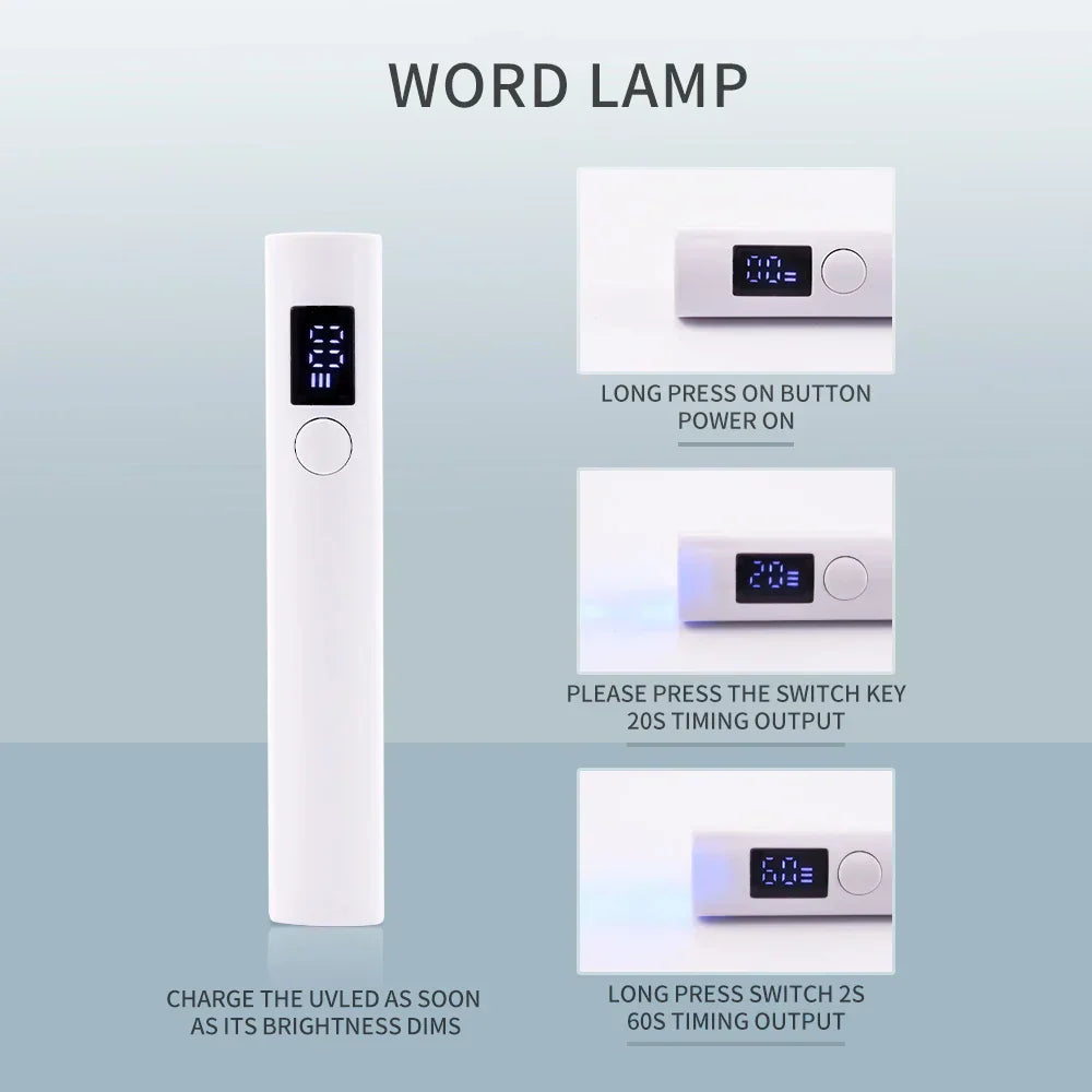 Portable Rechargeable UV Nail Lamp