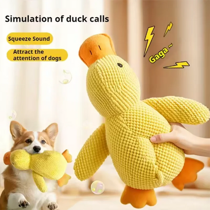 Plush Calming Duck Dog Toy