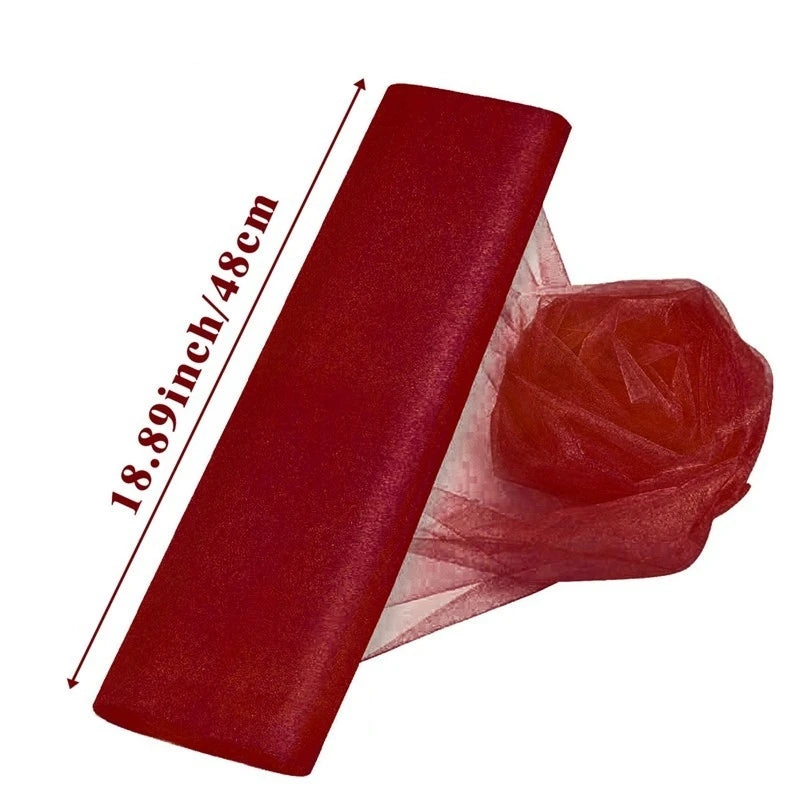 Sheer Crystal Wedding Tulle Roll