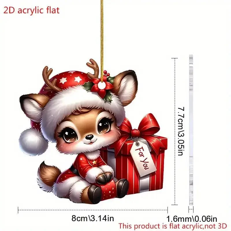 Christmas Acrylic Hanging Ornaments Set