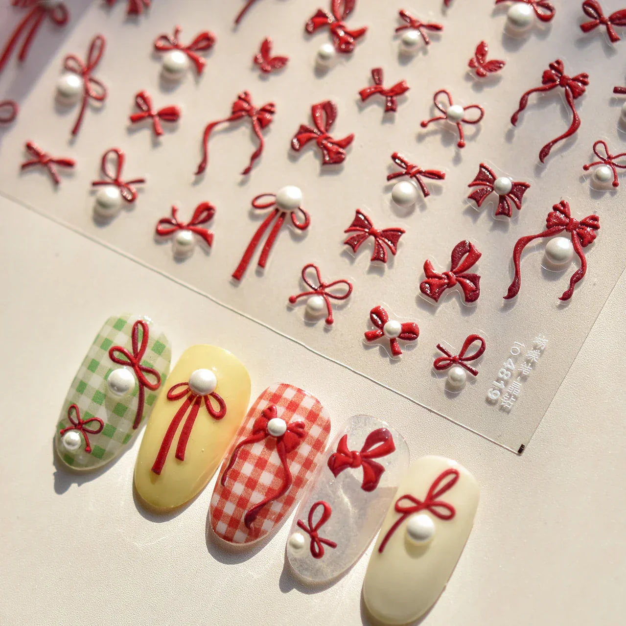 Bowknot 3D Nail Art Stickers