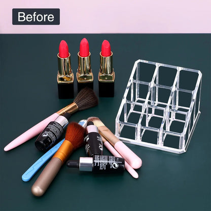 9-Grid Lipstick Storage Display Rack