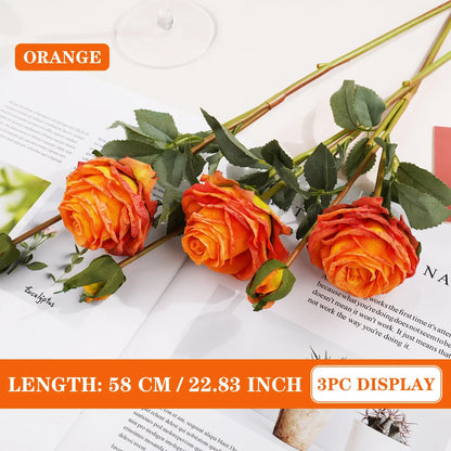 Artificial Red Rose Branch