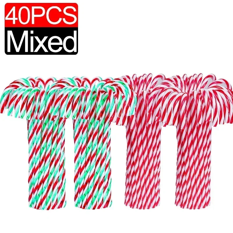 Plastic Candy Cane Tree Ornaments