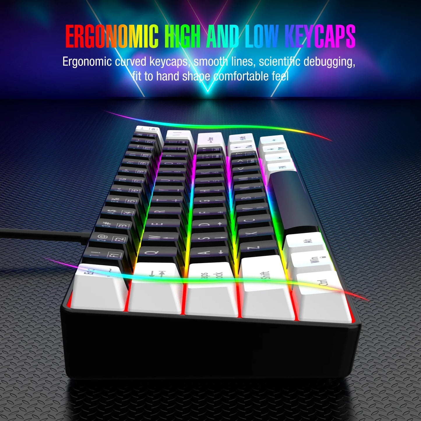 Kchibo 60% RGB Wired Gaming Keyboard