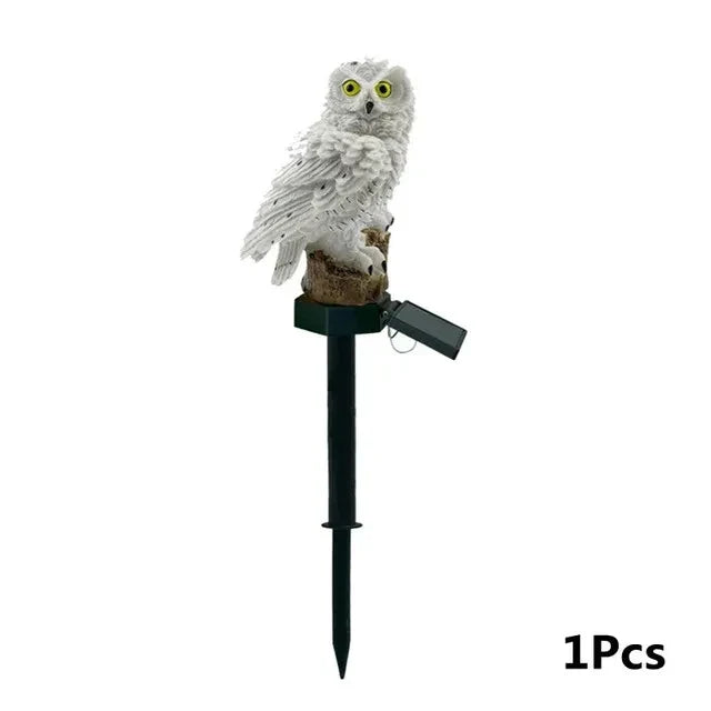 Solar Owl Garden Light Lamp
