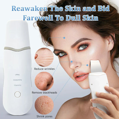 Ultrasonic Facial Skin Scrubber Tool