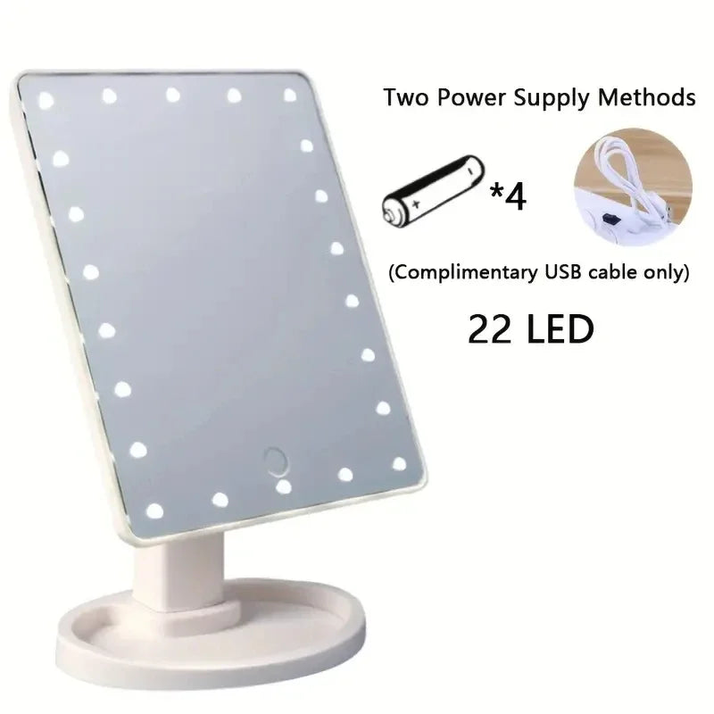 LED Rotating Touch Makeup Mirror